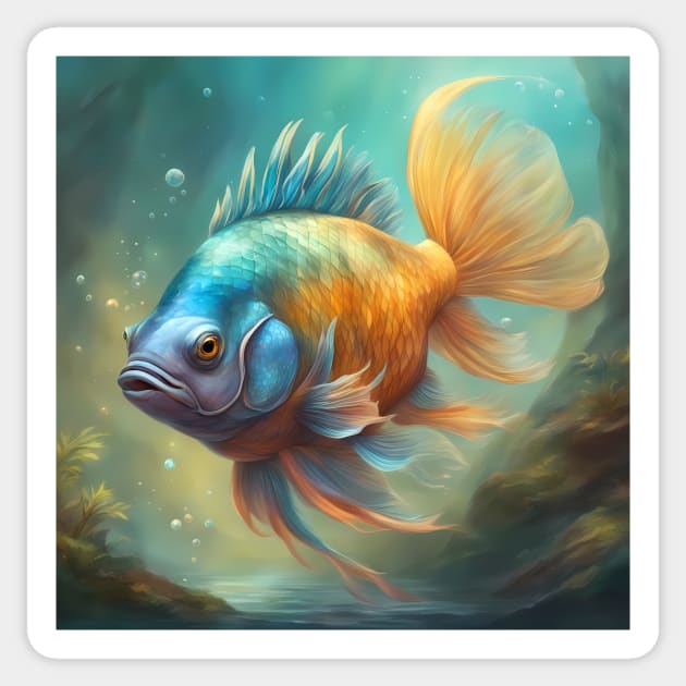 determination rule the waters. Sticker by animegirlnft